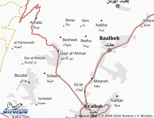 Mappa MICHELIN Kaneesat - ViaMichelin