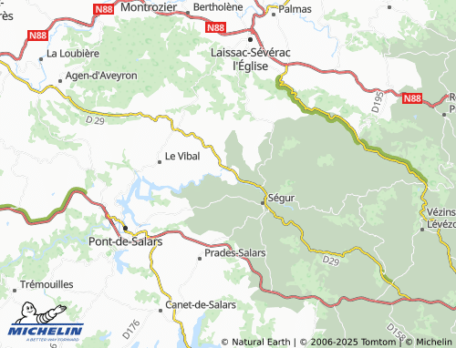 Carte MICHELIN Recoules - ViaMichelin