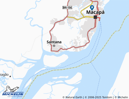 MICHELIN Igarapé da Fortaleza map - ViaMichelin