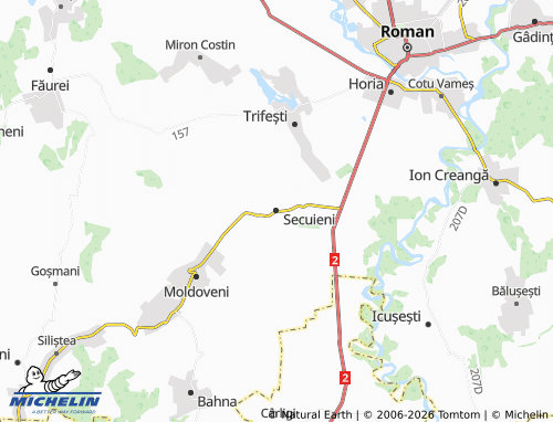 Mappa MICHELIN Secuieni - ViaMichelin