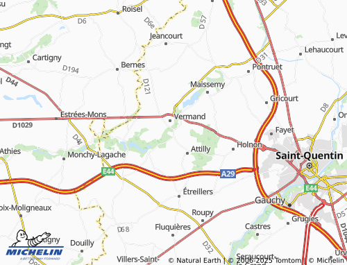MICHELIN Marteville map - ViaMichelin