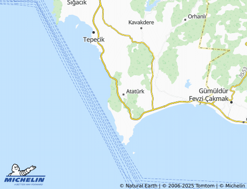MICHELIN Atatürk map - ViaMichelin