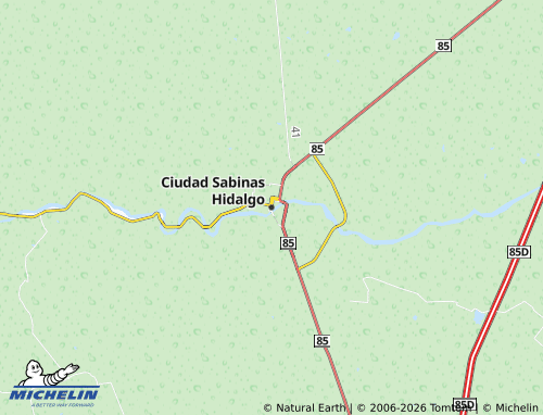 Mapa MICHELIN Ciudad Sabinas Hidalgo - ViaMichelin
