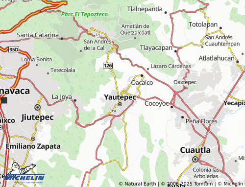 Kaart MICHELIN Residencial Yautepec - ViaMichelin
