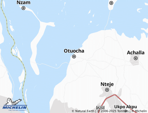MICHELIN Otuocha map - ViaMichelin