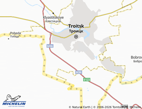 MICHELIN-Landkarte Stankostroitel' SNT - ViaMichelin