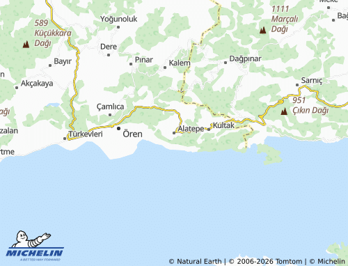 Mappa MICHELIN Alatepe - ViaMichelin