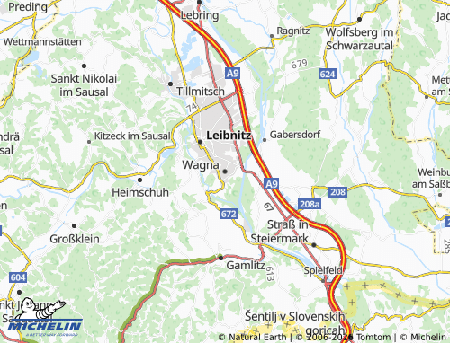 MICHELIN Wagna map - ViaMichelin