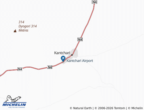 Mappa MICHELIN Kantchari - ViaMichelin