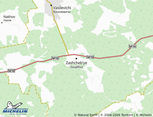 MICHELIN Zashcheb'ye map - ViaMichelin