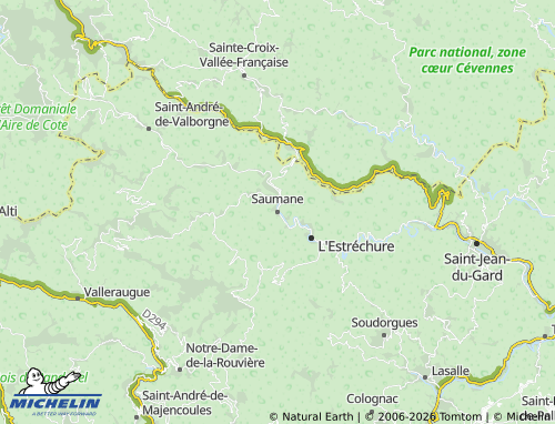 Mapa MICHELIN Saumane - ViaMichelin