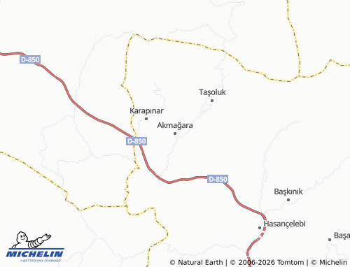 Mappa MICHELIN Akmağara - ViaMichelin
