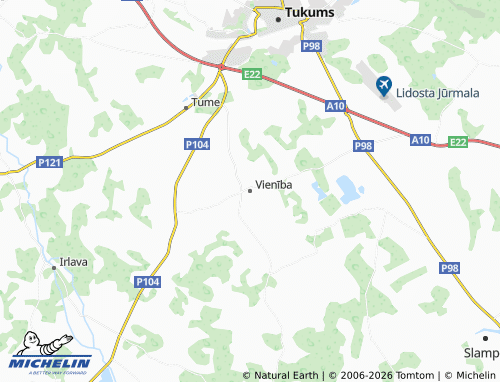 Mapa MICHELIN Vienība - ViaMichelin
