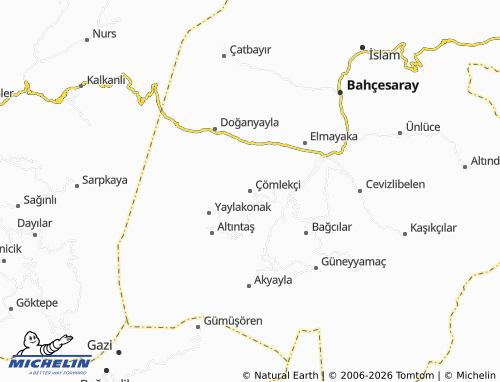 Mappa MICHELIN Çömlekçi - ViaMichelin