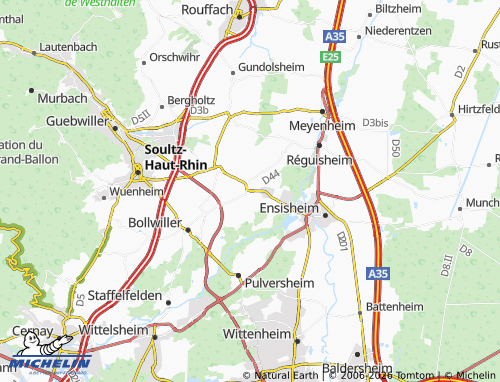 MICHELIN-Landkarte Ungersheim - ViaMichelin