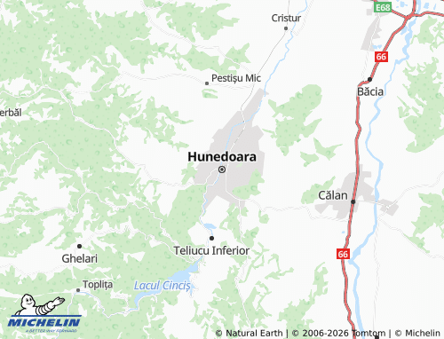 Mappa MICHELIN Hunedoara - ViaMichelin