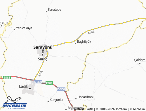 MICHELIN Konar map - ViaMichelin