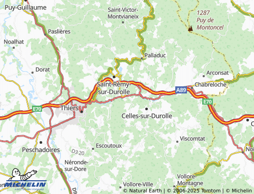 MICHELIN-Landkarte L'Yterpas - ViaMichelin