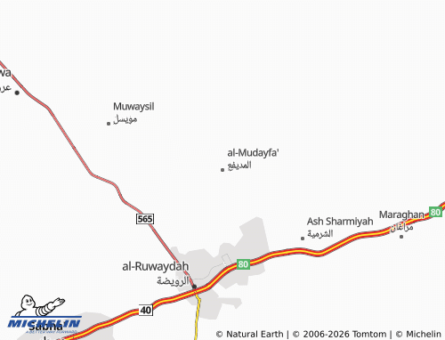 Mapa MICHELIN al-Mudayfa' - ViaMichelin