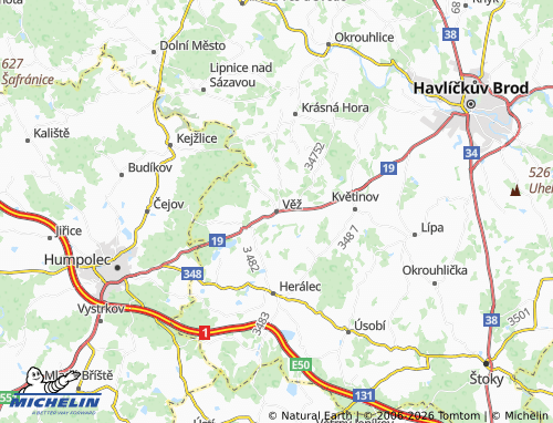 Mappa MICHELIN Věž - ViaMichelin