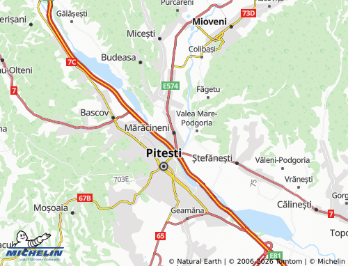Mapa MICHELIN Mărăcineni - ViaMichelin