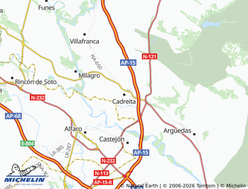 MICHELIN Cadreita map - ViaMichelin