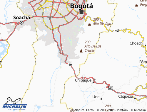 Carte MICHELIN Tibaque Sur - ViaMichelin