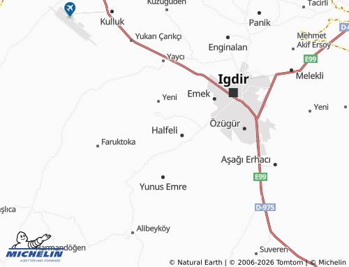 MICHELIN Özvatan map - ViaMichelin