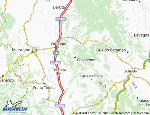 Mapa MICHELIN Collazzone - ViaMichelin