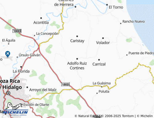 Mapa MICHELIN Adolfo Ruiz Cortines - ViaMichelin