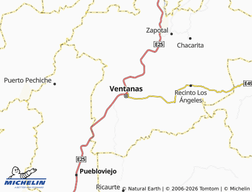 Mappa MICHELIN Ventanas - ViaMichelin