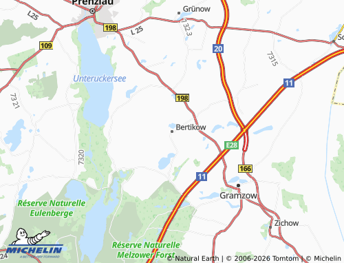 Mappa MICHELIN Bertikow - ViaMichelin