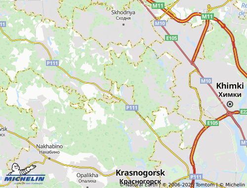 MICHELIN Svetlyye Gory map - ViaMichelin