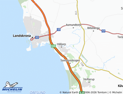 Carte MICHELIN Häljarp - ViaMichelin