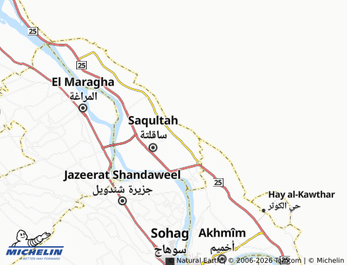 MICHELIN Beni Wasel map - ViaMichelin