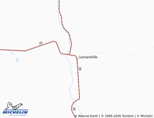 Mapa MICHELIN Leonardville - ViaMichelin