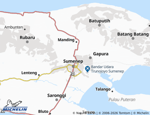 MICHELIN-Landkarte Kebunan - ViaMichelin