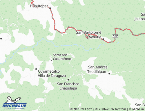 Mappa MICHELIN Chiquihuitlán de Benito Juárez - ViaMichelin