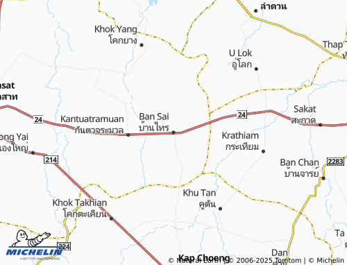 MICHELIN Ban Sai map - ViaMichelin