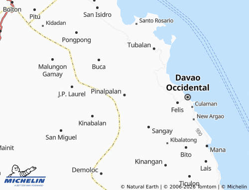 MICHELIN Pinalpalan map - ViaMichelin