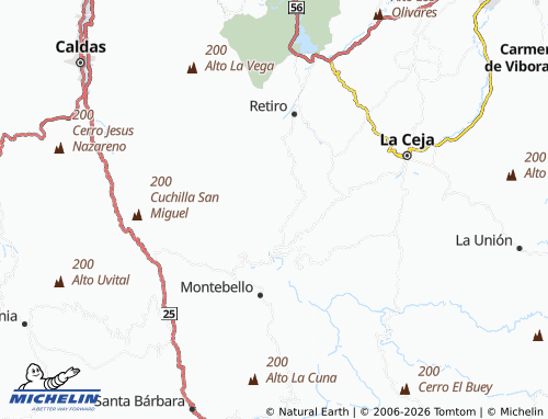 Carte MICHELIN La Luz - ViaMichelin