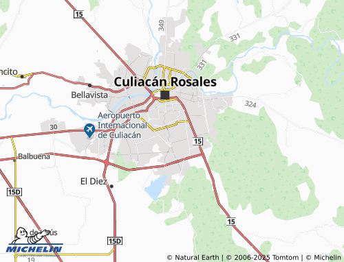 MICHELIN República Mexicana map - ViaMichelin