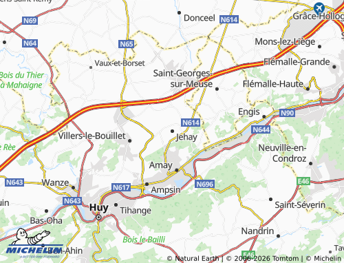 MICHELIN Jehay map - ViaMichelin
