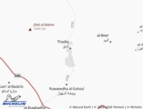 MICHELIN-Landkarte al-Wadi - ViaMichelin