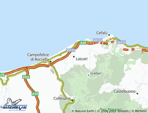 MICHELIN Lascari map - ViaMichelin