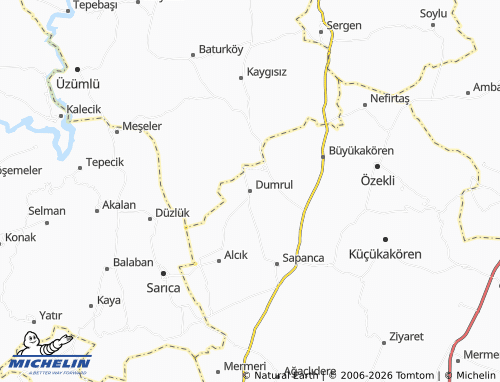 MICHELIN Dumrul map - ViaMichelin