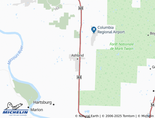 MICHELIN Ashland map - ViaMichelin