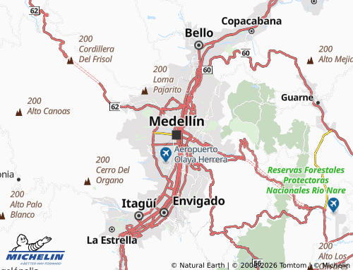 Mappa MICHELIN Medellín - ViaMichelin