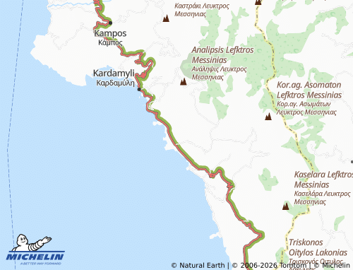 MICHELIN Lefktron map - ViaMichelin