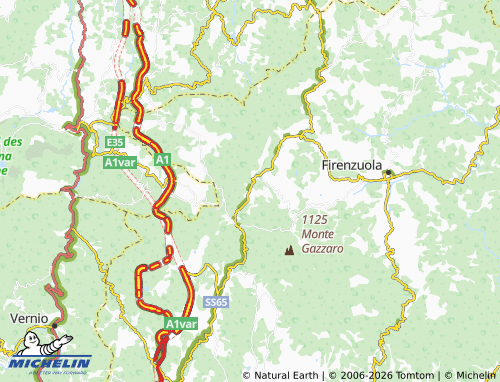 MICHELIN Traversa map - ViaMichelin